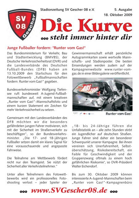 steht immer hinter dir - SV Gescher 08