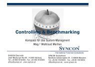 Controlling & Benchmarking - Syncon