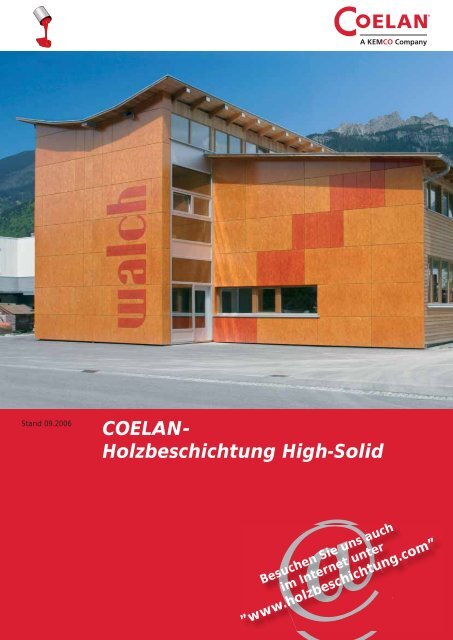 COELAN- Holzbeschichtung High-Solid - der-bauabdichter.de
