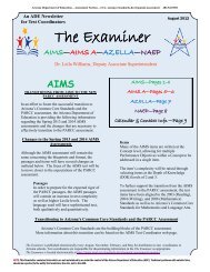 The Examiner - Arizona Department of Education