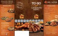 and Catering menu - El Pollo Loco