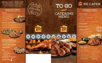 and Catering menu - El Pollo Loco