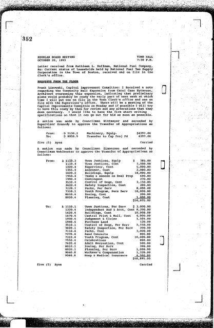 ABANDONMENT: Dunn Road ABSTRACTS: GENERAL FUND ...