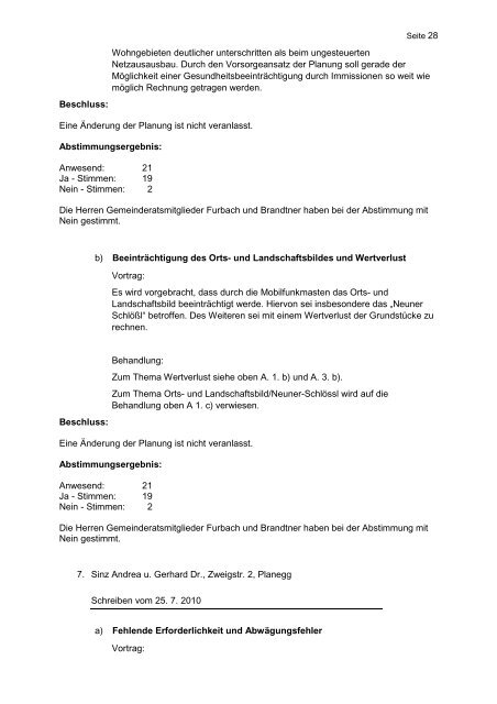 Niederschrift - Gemeinde Gräfelfing