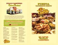 Catering Menu - Pollo Campero