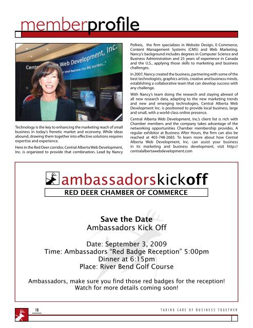 We Mean Business - Red Deer Chamber of Commerce