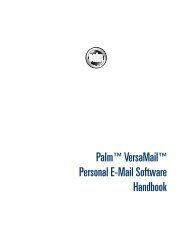 Palm VersaMail Personal E-Mail Software Handbook - HP webOS