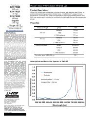 IRDye 800CW NHS Ester Infrared Dye PNs 929-70020,929-70021 ...