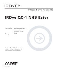 IRDye QC-1 NHS Ester (PNs 929-70030 & 929-70031) Pack Insert