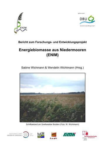 Energiebiomasse aus Niedermooren (ENIM) - Paludikultur