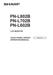 PN-L802B/L702B/L602B Operation-Manual Software GB - Sharp