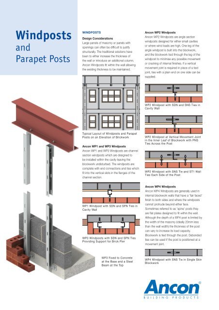 53 Fresh Ancon windpost design sheet 