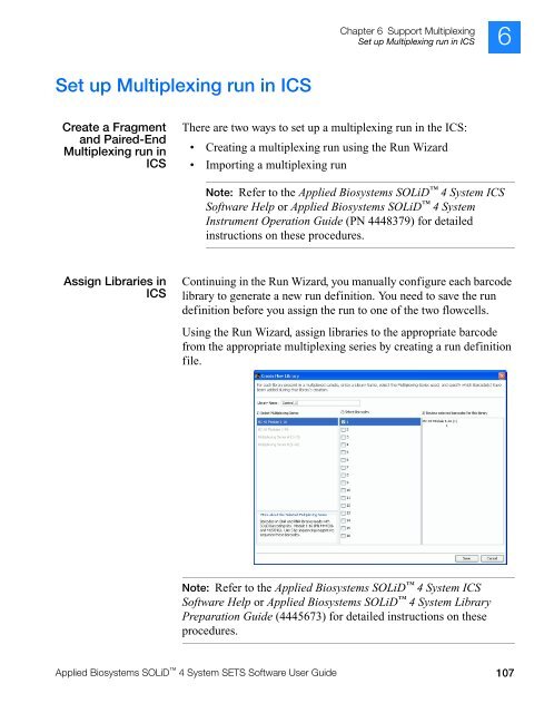 Applied Biosystems SOLiD™ 4 System SETS Software User Guide ...