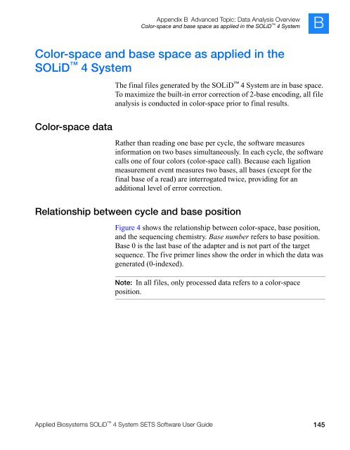 Applied Biosystems SOLiD™ 4 System SETS Software User Guide ...