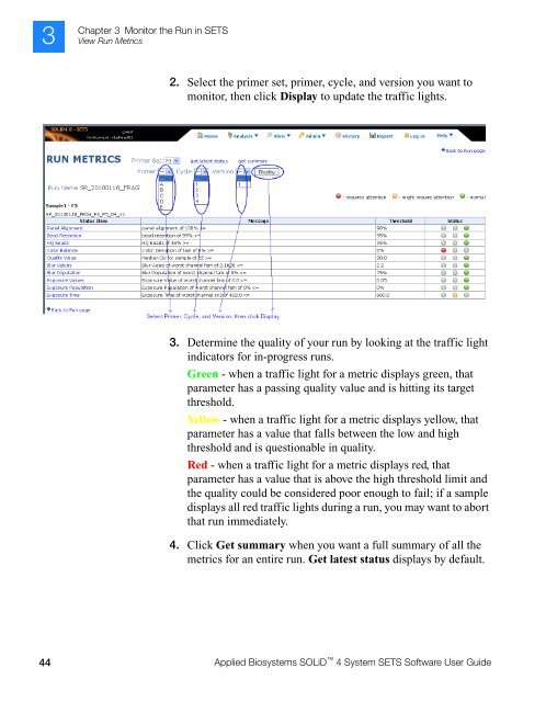 Applied Biosystems SOLiD™ 4 System SETS Software User Guide ...