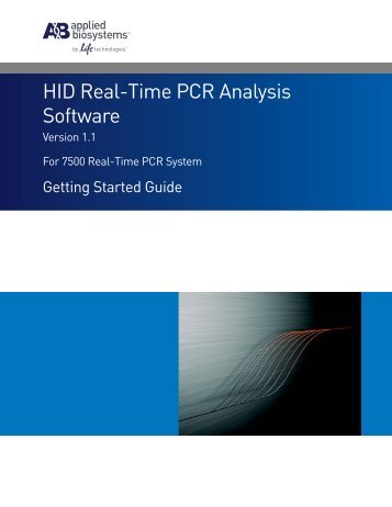 HID Real-Time PCR Analysis Software Version - Applied Biosystems