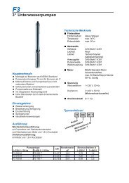 F3 3“ Unterwasserpumpen - Speck Pumpen