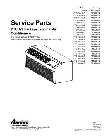 RPT - Parts Manual Cover - Johnstone Supply