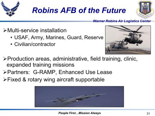 Warner Robins Air Logistics Center - WRCOC Aerospace Industry ...