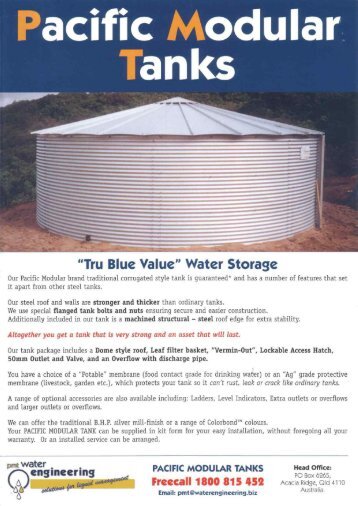 Pacific Modular brochure (PDF) - Bega Farm Supplies