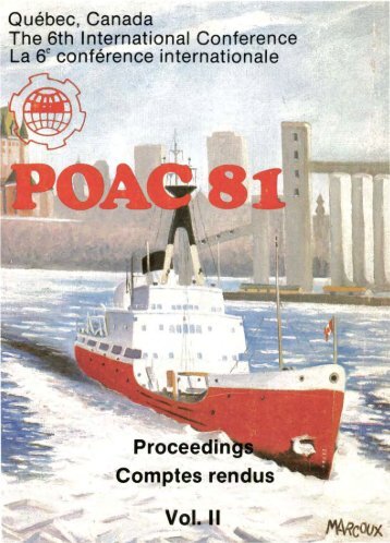Proceedings Comptes rendus - Poac.com