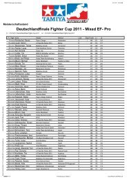 Deutschlandfinale Fighter Cup 2011 - Mixed EF- Pro - Tamiya