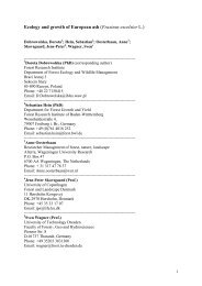 Ecology and growth of European ash (Fraxinus excelsior L.) - Valbro