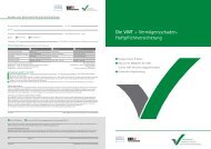 Die VWT – Vermögensschaden- Haftpflichtversicherung