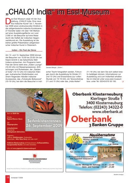 Amtsblatt Nr. 7/2009 - Stadtgemeinde Klosterneuburg