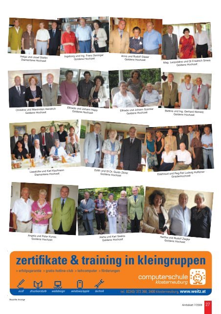 Amtsblatt Nr. 7/2009 - Stadtgemeinde Klosterneuburg