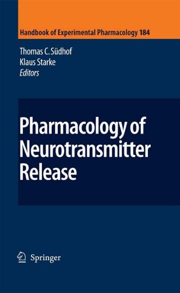 Pharmacology of Neurotransmitter Release.pdf - E-Lib FK UWKS