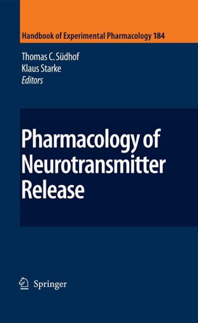 Pharmacology Of Neurotransmitter Release Pdf E Lib Fk Uwks
