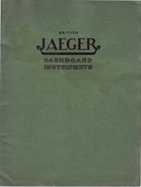 British Jaeger catalogue