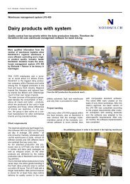 Dairy products with system - Ehrhardt + Partner