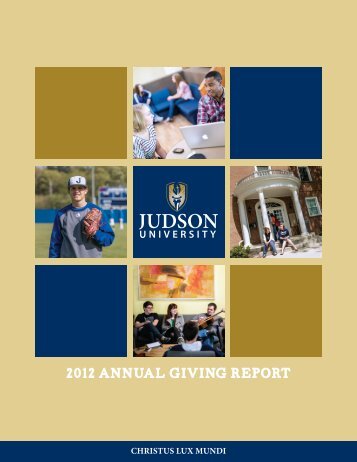 Download the 2011-2012 Annual Report - Judson University