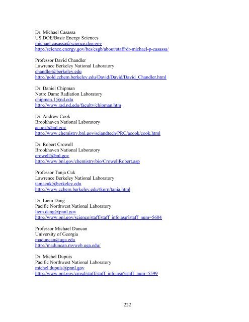 Eighth Condensed Phase and Interfacial Molecular Science (CPIMS)