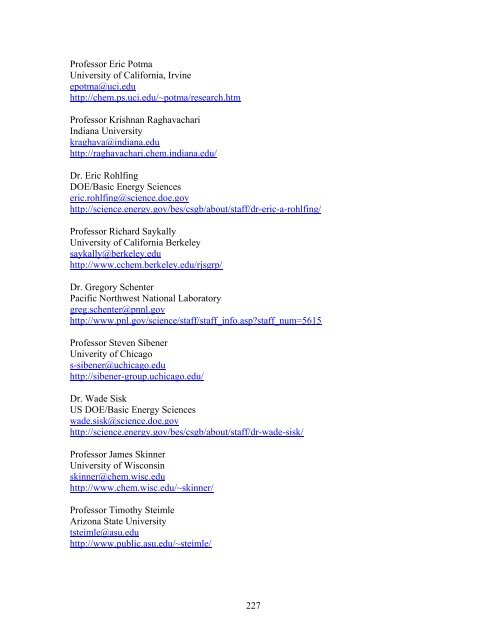 Eighth Condensed Phase and Interfacial Molecular Science (CPIMS)