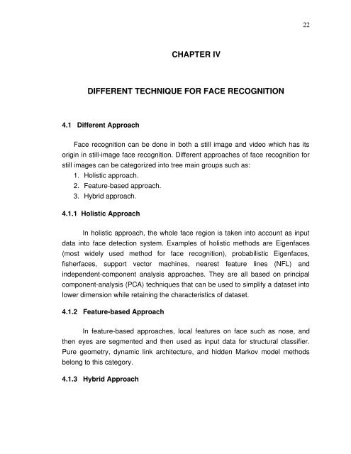 LITERATURE SURVEY OF AUTOMATIC FACE RECOGNITION ...