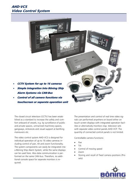 AHD-VCS Video Control System