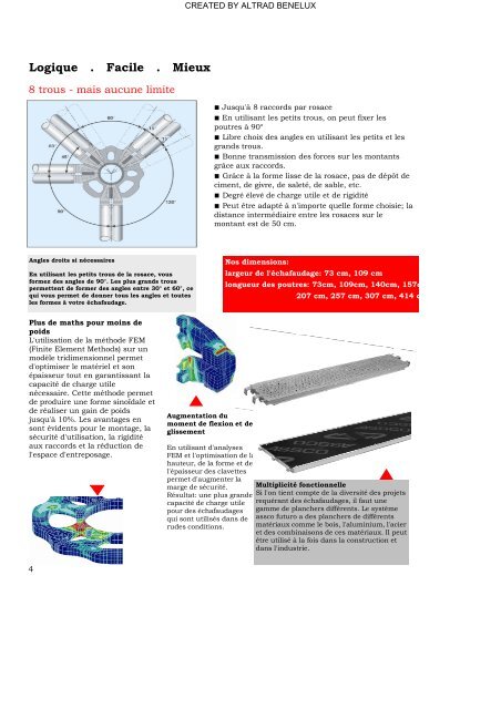 Le système d'échafaudage de façade assco futuro - Altrad Benelux