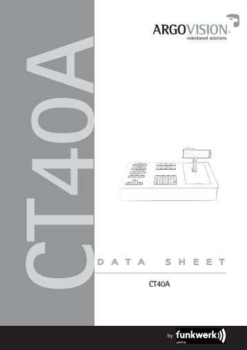 Datenblatt CT40A mit Argostick
