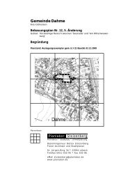 Gem. Dahme, B-Plan 12, 5. Änderung - Planlabor Stolzenberg