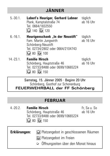 heurige 2005 - Der Wein, das Wasser und der Wald