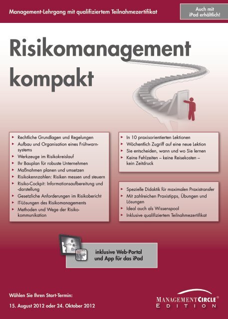 Schriftlicher Lehrgang: Risikomanagement kompakt - Management ...