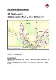 Bebauungsplan - Samtgemeinde Rodenberg