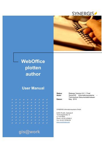 WebOffice plotten author User Manual - SynerGIS