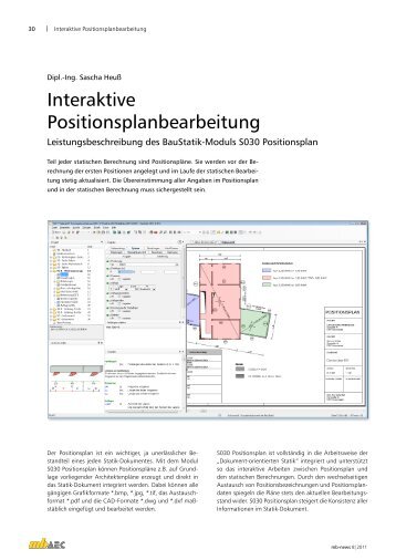 S030 - Positionsplan - mb AEC Software GmbH