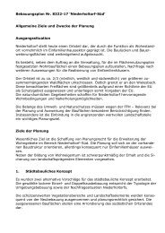 Allgemeine Ziele und Zwecke der Planung - Bonn