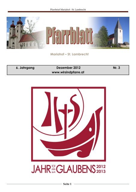 Pfarrverband St.Lambrecht-Mariahof