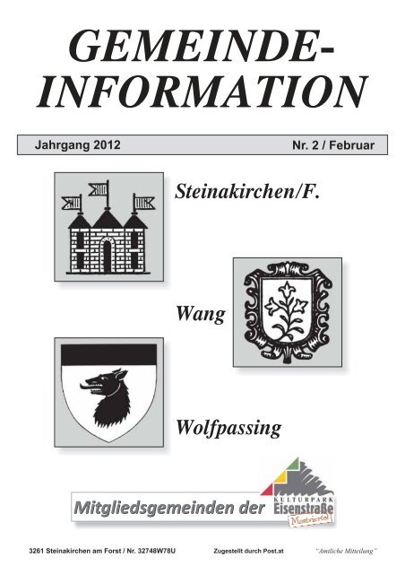 Das alljhrliche Treffen des Kameradschaftsbundes. STEINAKIRCHEN/FORST (MiW). Dieser tage lud der sterreichische Kameradschaftsbund (KB) steinakirchen in Scheibbs - Thema auf zarell.com